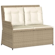 vidaXL 5 Piece Lounge Set in Brown/Beige