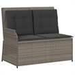 vidaXL 5 Piece Large Garden Lounge Set in Gray/Brown
