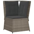 vidaXL 5 Piece Large Garden Lounge Set in Gray/Brown