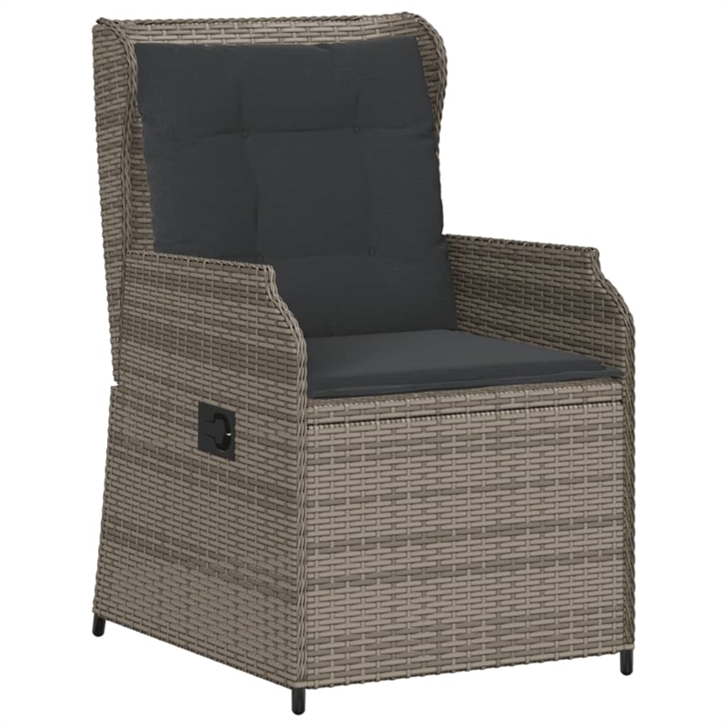 vidaXL 5 Piece Large Garden Lounge Set in Gray/Brown