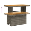 vidaXL 5 Piece Large Garden Lounge Set in Gray/Brown