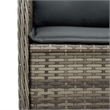 vidaXL 5 Piece Large Garden Lounge Set in Gray/Brown