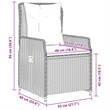 vidaXL Poly Rattan Bistro Set in Gray/Brown