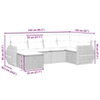 vidaXL Poly Rattan Small Sofa Set in Gray