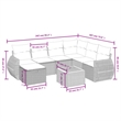 vidaXL 8 Piece Solid Acacia Wood Sofa Set in Beige
