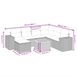 vidaXL 8 Piece Solid Acacia Wood Sofa Set in Beige