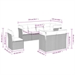 vidaXL 8 Piece Poly Rattan Sofa Set in Black