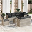 vidaXL 9 Piece Sofa Set in Gray