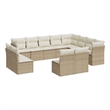 vidaXL 12 Piece Sofa Set in Beige