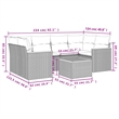 vidaXL 7 Piece Sofa Set in Beige