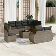 vidaXL 9 Piece Sofa Set in Gray