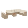 vidaXL 11 Piece Small Sofa Set in White/Cream/Beige