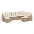 vidaXL Sofa Set in White/Cream/Beige