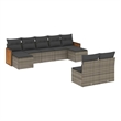 vidaXL 9 Piece Large Sofa Set in Gray