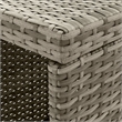 vidaXL 3 Piece Poly Rattan Bar Set in Gray