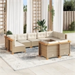 vidaXL 9 Piece Sofa Set in White/Cream/Beige