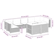 vidaXL 9 Piece Sofa Set in White/Cream/Beige