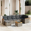 vidaXL 8 Piece Solid Acacia Wood Sofa Set in Gray