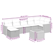 vidaXL 8 Piece Solid Acacia Wood Sofa Set in Gray