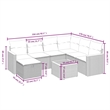vidaXL 8 Piece Sofa Set in Beige