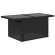 vidaXL Poly Rattan Sofa Set in Black/White/Cream
