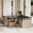 vidaXL 9 Piece Small Sofa Set in Gray/Beige