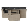 vidaXL 5 Piece Sofa Set in Gray/Anthracite