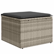 vidaXL 8 Piece Poly Rattan Sofa Set in Gray/Anthracite