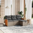 vidaXL 4 Piece Sofa Set in Gray