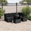 vidaXL Steel Sofa Set in Black