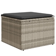 vidaXL 8 Piece Poly Rattan Sofa Set in Gray
