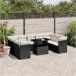 vidaXL 10 Piece Sofa Set in Black/White/Cream