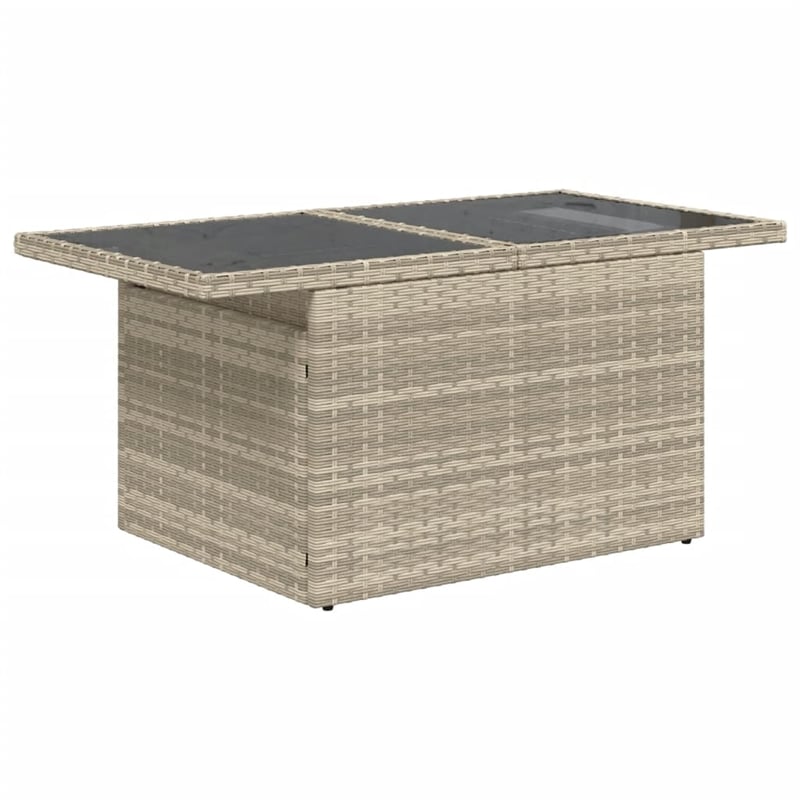 vidaXL 6 Piece Poly Rattan Small Sofa Set in Gray/Anthracite