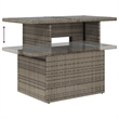 vidaXL Poly Rattan Sofa Set in Gray