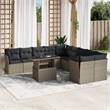 vidaXL 11 Piece Sofa Set in Gray/Anthracite