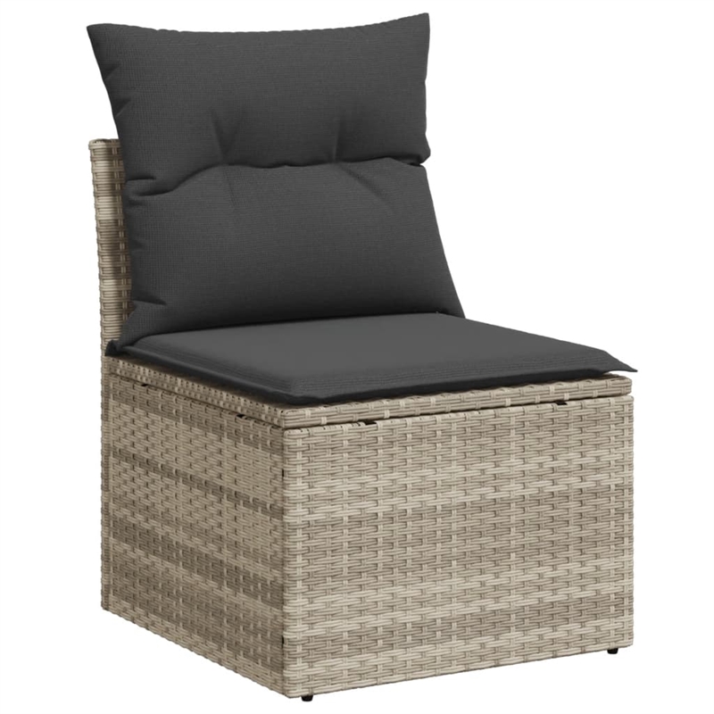 vidaXL 11 Piece Sofa Set in Gray/Anthracite
