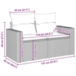 vidaXL 5 Piece Poly Rattan Sofa Set in Beige