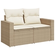 vidaXL 6 Piece Steel Sofa Set in Beige
