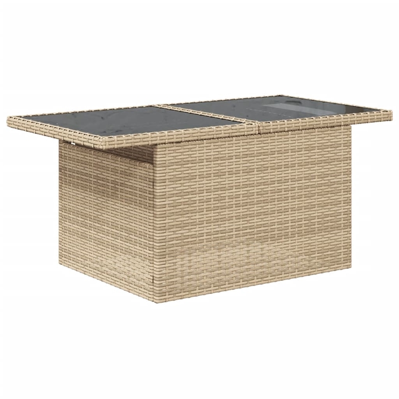 vidaXL 5 Piece Poly Rattan Sofa Set in Beige