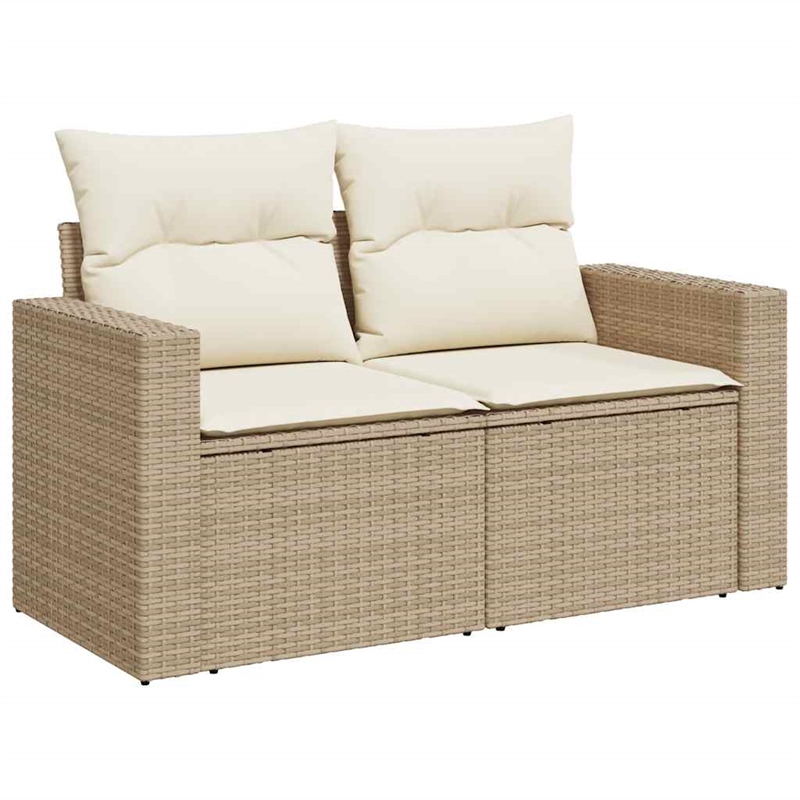 vidaXL Steel Sofa Set in Beige