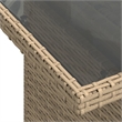 vidaXL 6 Piece Poly Rattan Sofa Set in Beige