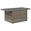 vidaXL 7 Piece Poly Rattan Sofa Set in Gray