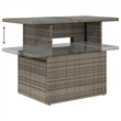 vidaXL 7 Piece Poly Rattan Sofa Set in Gray
