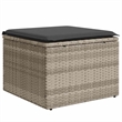 vidaXL 8 Piece Poly Rattan Sofa Set in Gray