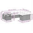 vidaXL 10 Piece Sofa Set in Black
