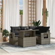 vidaXL Poly Rattan Sofa Set in Gray