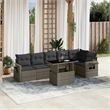 vidaXL 7 Piece Steel Sofa Set in Gray