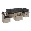vidaXL 7 Piece Sofa Set in Gray/Anthracite