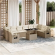 vidaXL Steel Sofa Set in Beige