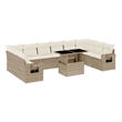 vidaXL Steel Sofa Set in Beige